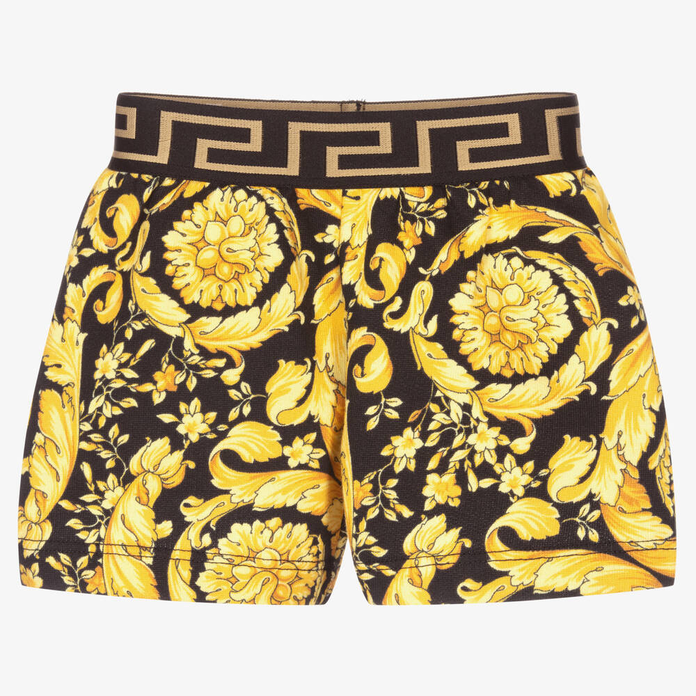 Versace - Goldfarbene Barocco Shorts für Babys | Childrensalon