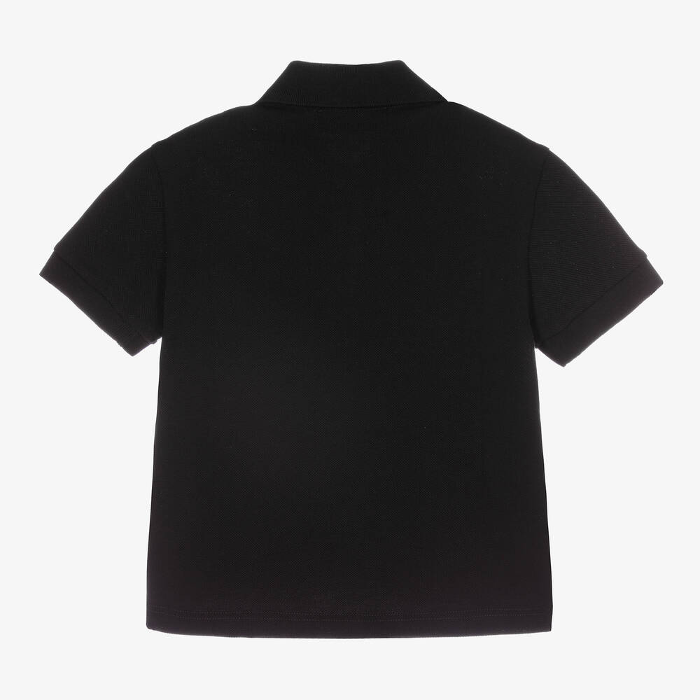 Versace - Boys Black Medusa Polo Shirt | Childrensalon