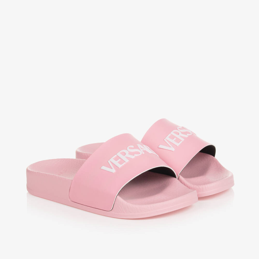 Versace - Girls Pink Sliders | Childrensalon