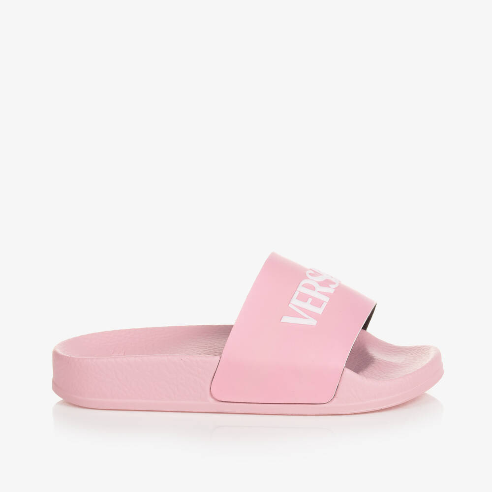 Versace Kids' Girls Pink Sliders