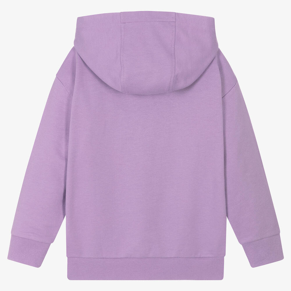 Versace - Girls Purple Logo Hoodie | Childrensalon