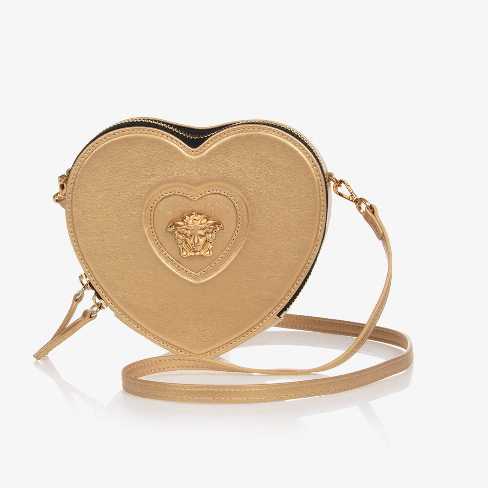 Versace - Gold Heart Medusa Bag (14cm) | Childrensalon