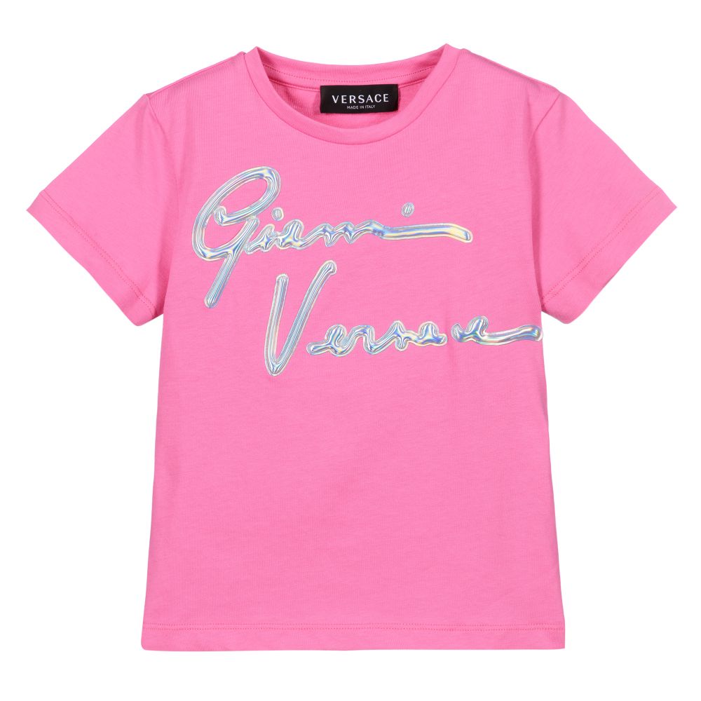 versace pink t shirt