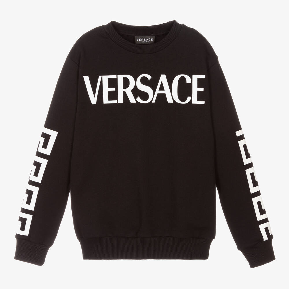 Versace - Sweat noir Ado | Childrensalon