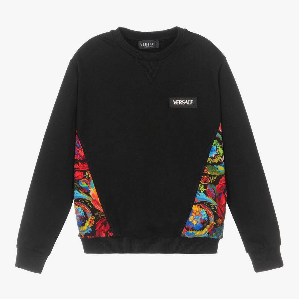 Versace Teen Boys Black Sweatshirt