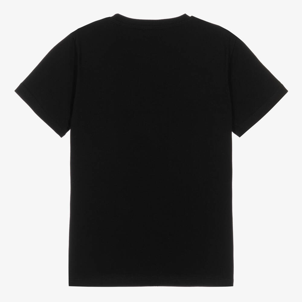 Versace Teen Girls Black Cotton Medusa T-Shirt