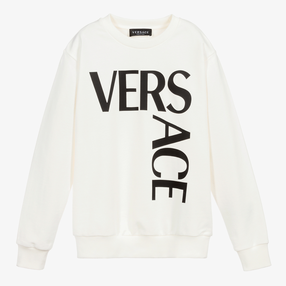 Versace - Sweat blanc Ado | Childrensalon