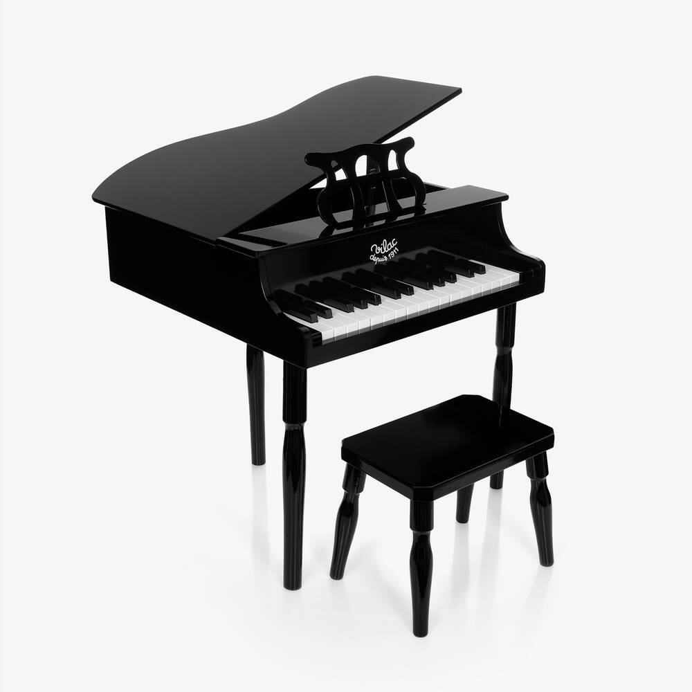 Vilac - لعبة بيانو مع كرسي خشب لون أسود (60 سم) | Childrensalon