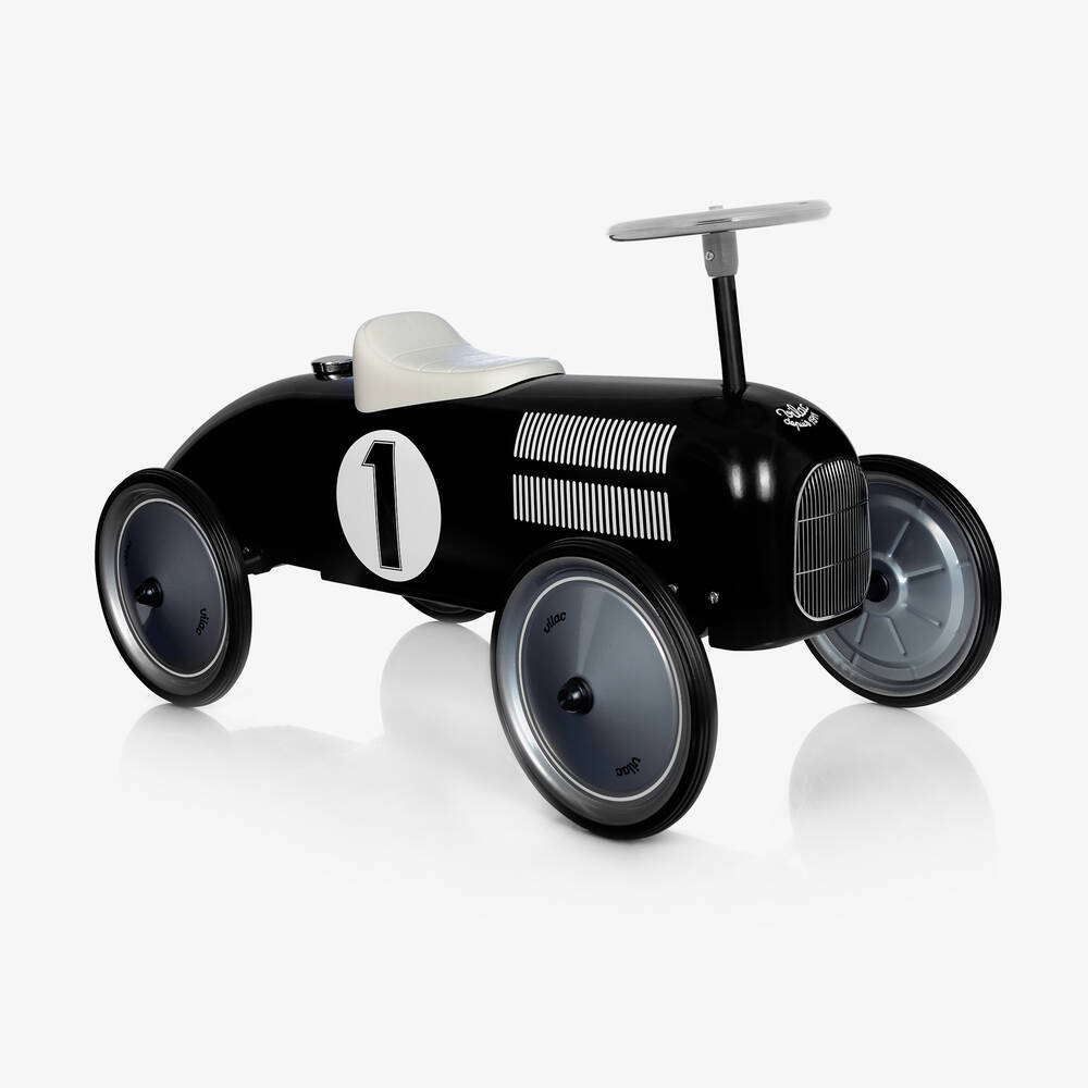 Vilac - Black Ride-On Vintage Car (76cm) | Childrensalon