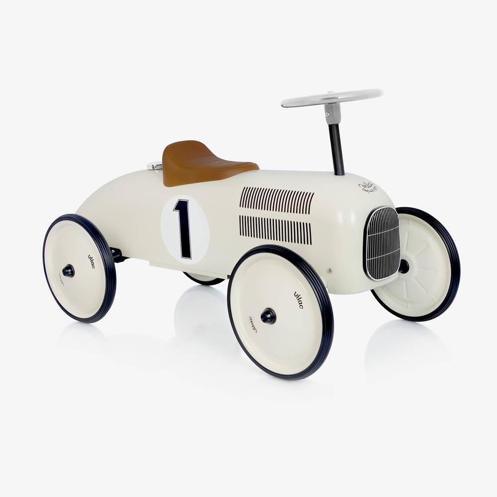 Vilac - سيارة كلاسيكية لون عاجي للأطفال (76 سم) | Childrensalon