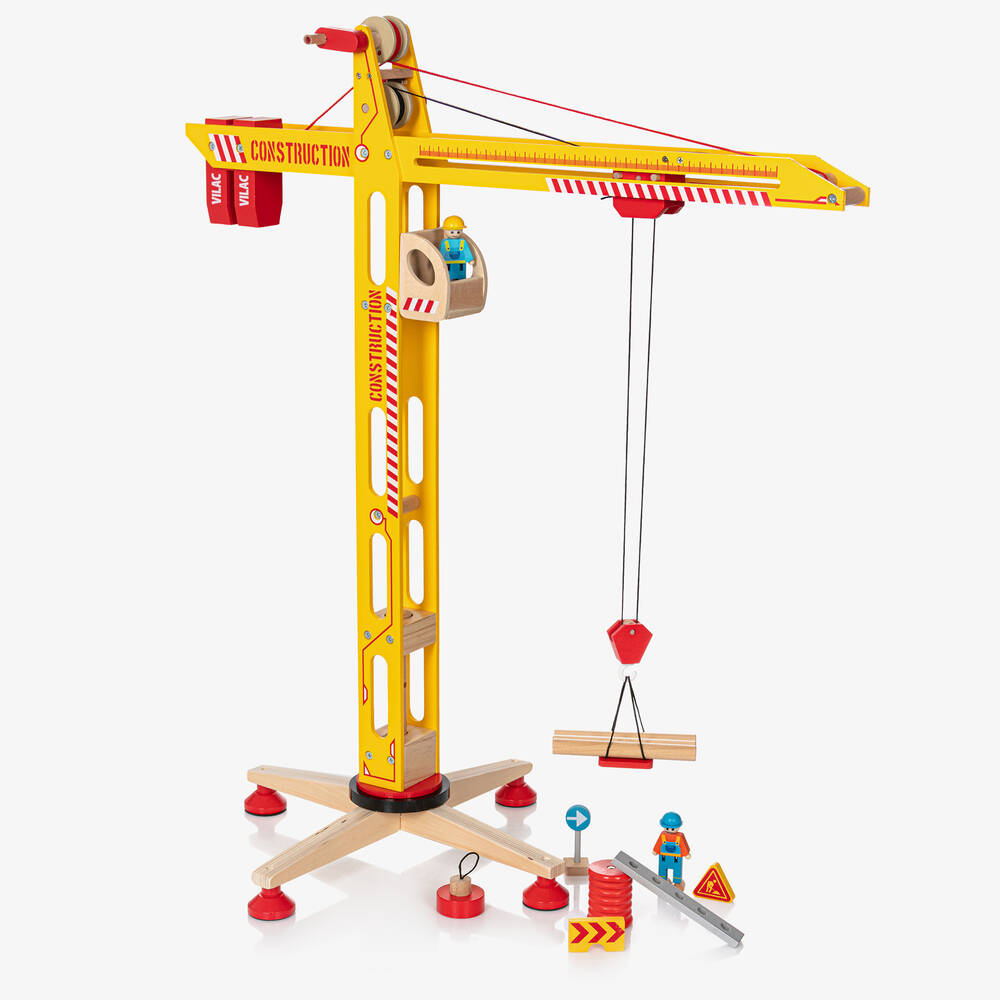 Vilac - Großes Holzkran-Spielzeug (80 cm) | Childrensalon