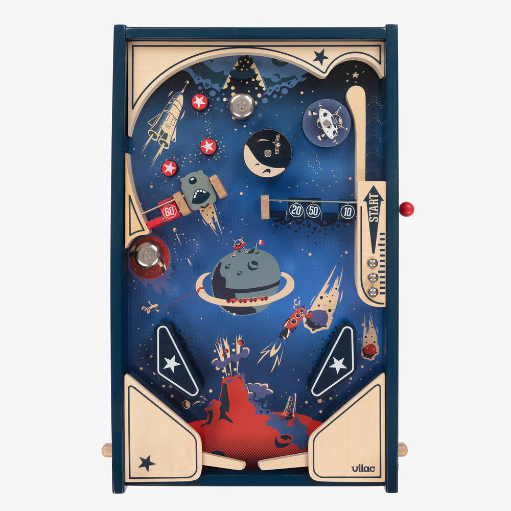 Vilac - Wooden Space Pinball Toy (60cm) | Childrensalon