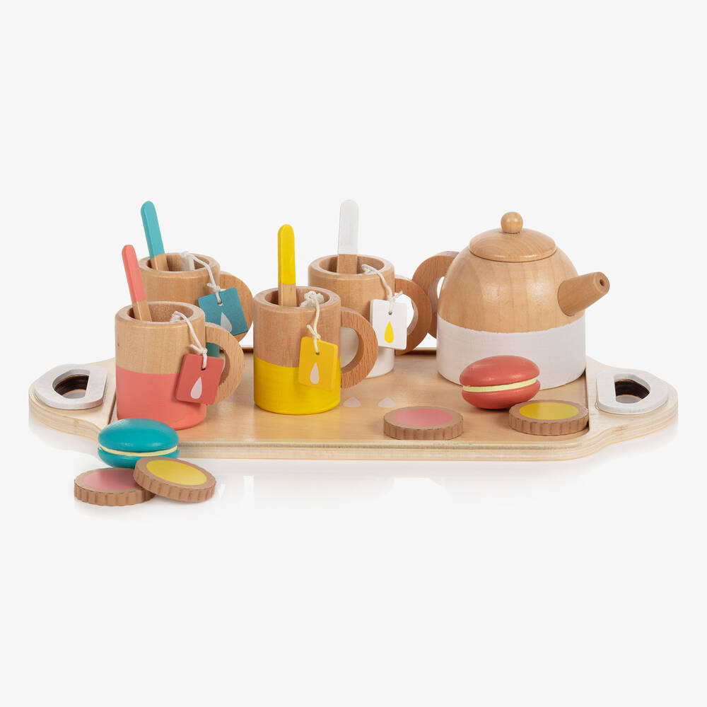 Vilac - طقم ألعاب شاي خشب (28 سم) | Childrensalon