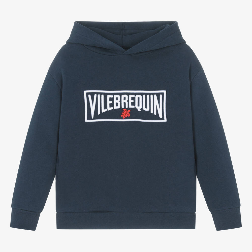 Vilebrequin - Navyblauer Biobaumwoll-Kapuzenpulli | Childrensalon