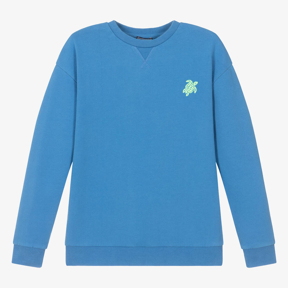 Vilebrequin - Teen Boys Blue Organic Cotton Sweatshirt | Childrensalon