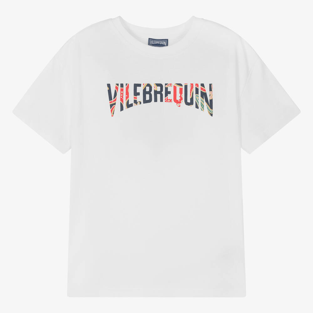 Vilebrequin - Weißes Teen Biobaumwoll-T-Shirt | Childrensalon