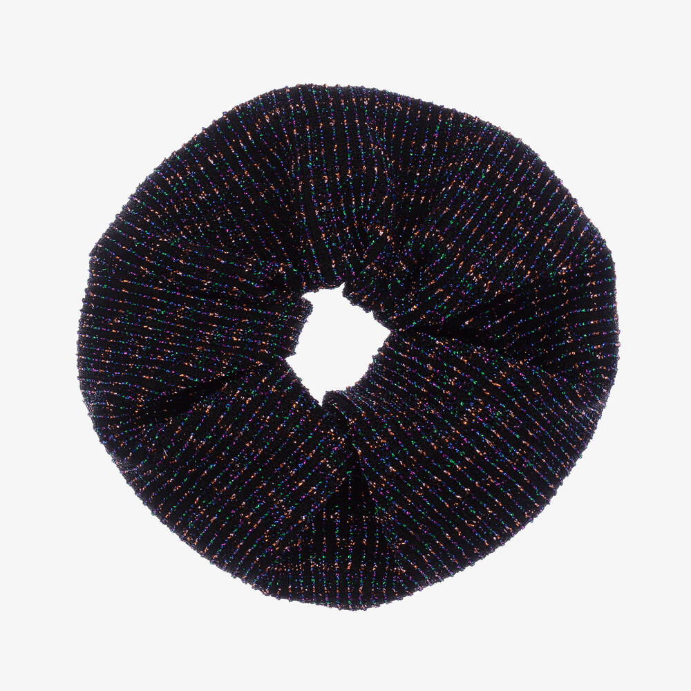 Wauw Capow - ربطة شعر لون أسود غليتر للبنات | Childrensalon
