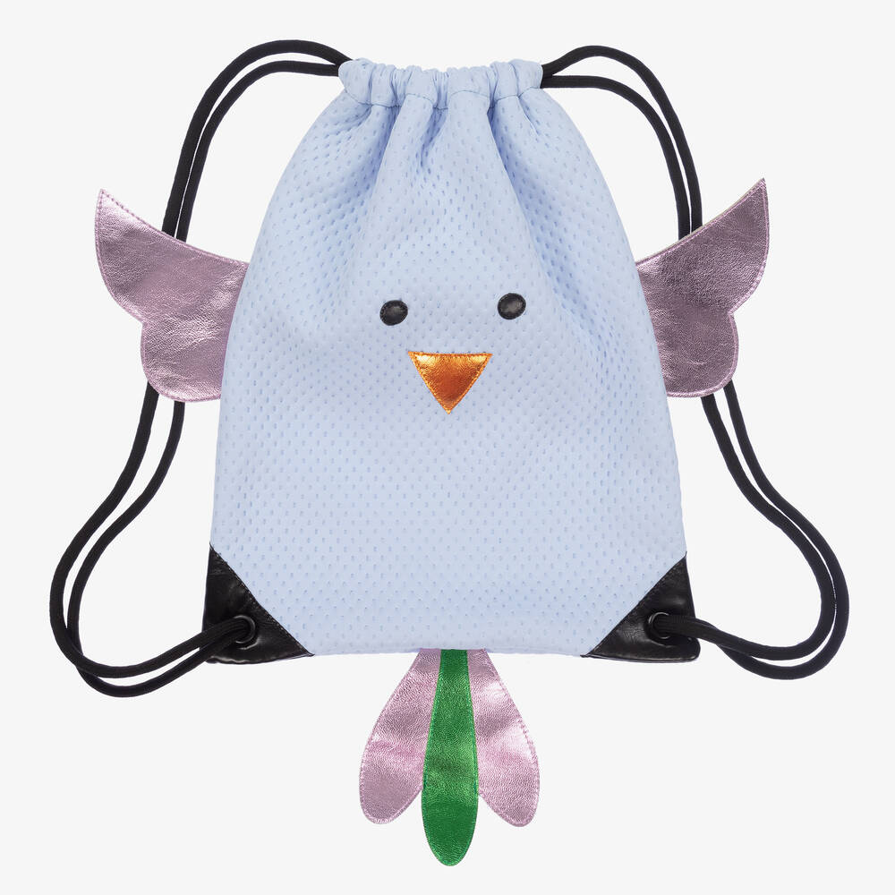 Wauw Capow - Голубая сумка на шнурке для девочек (30см) | Childrensalon