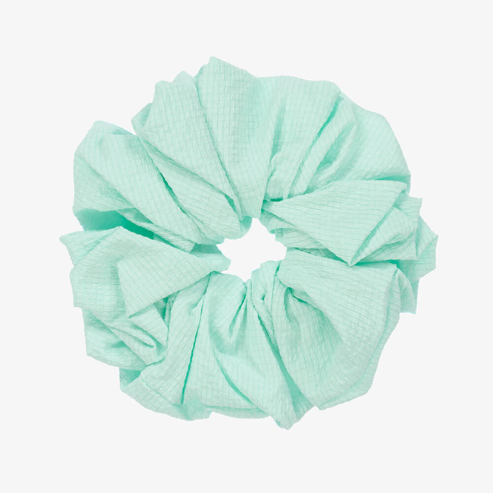 Wauw Capow - Girls Mint Green Hair Scrunchie (15cm) | Childrensalon