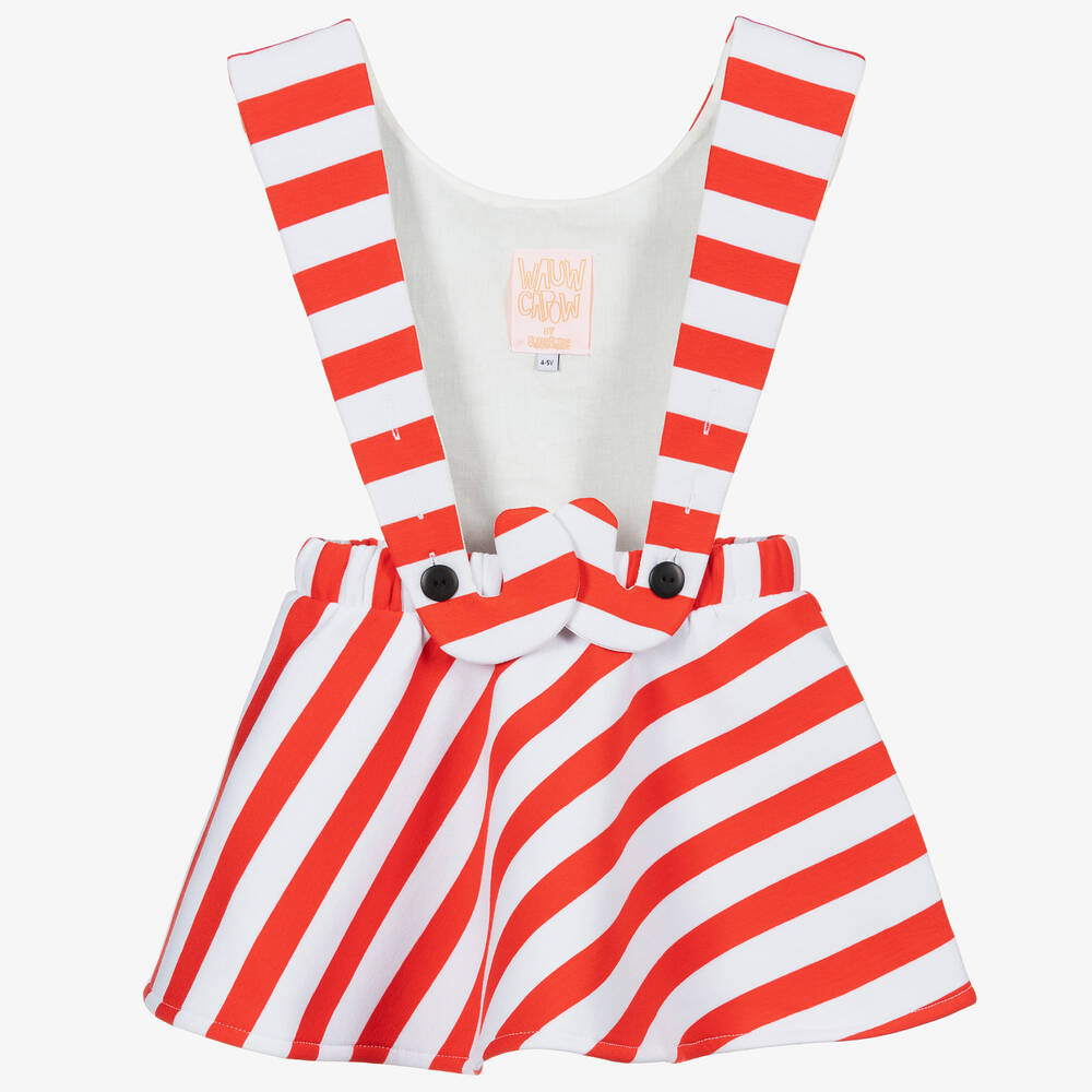 Wauw Capow - Платье в красно-белую полоску с карамельными тросточками | Childrensalon