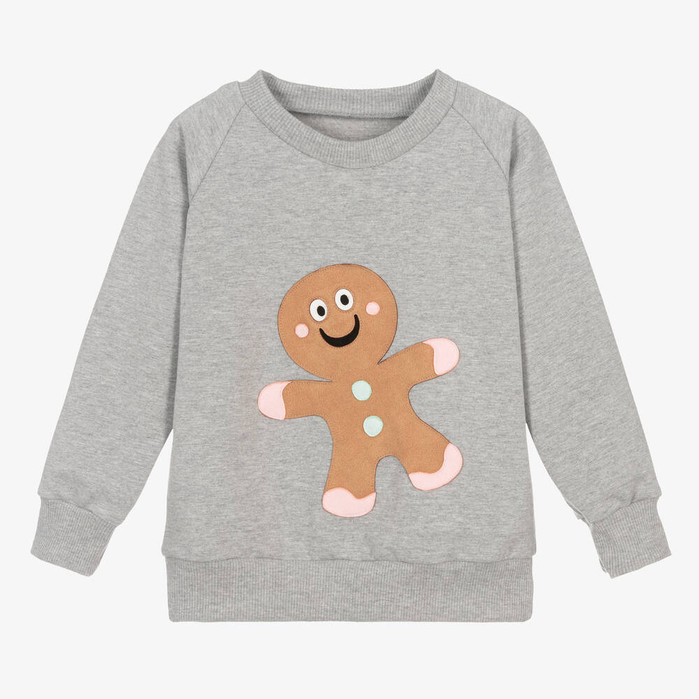 Wauw Capow - Grey Gingerbread Sweatshirt | Childrensalon