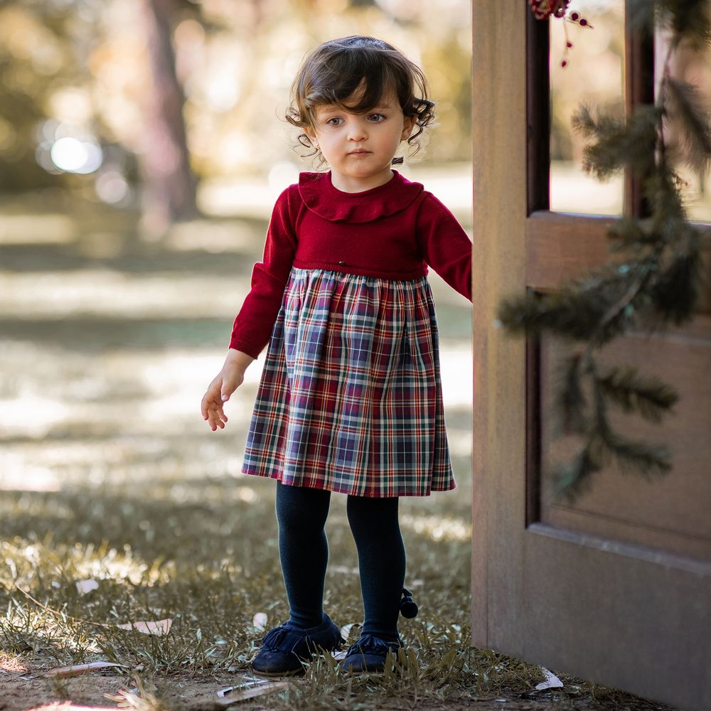 red tartan outfit