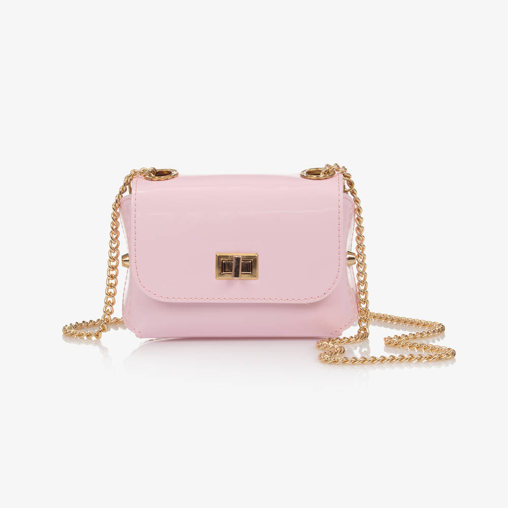 Zaccone - Girls Pale Pink Shoulder Bag (14cm) | Childrensalon