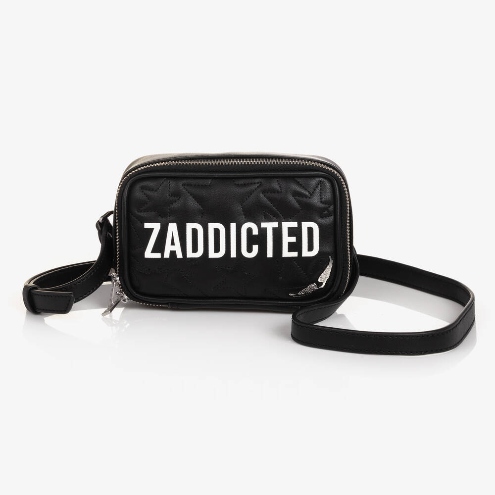 Zadig&Voltaire - Girls Black Faux Leather Bag (16cm) | Childrensalon