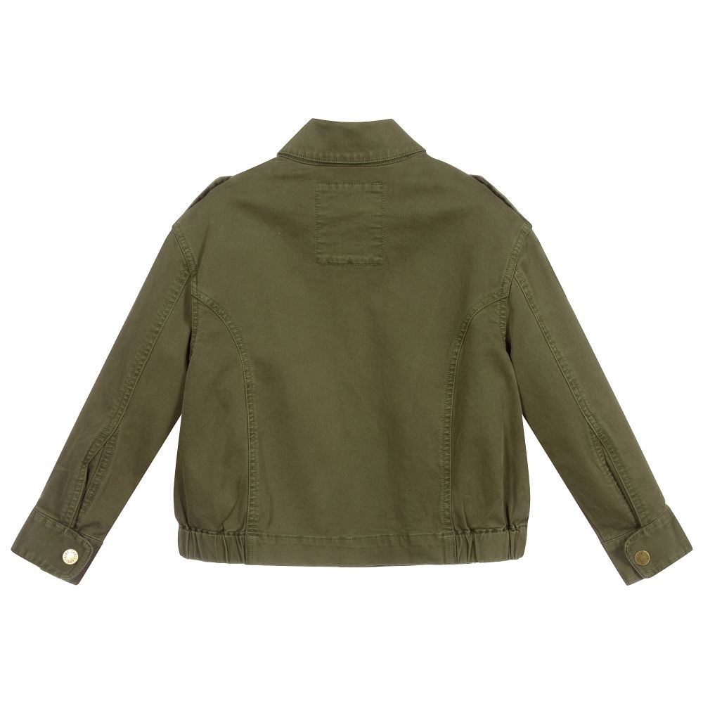 Zadig & Voltaire Kids - Khaki Green Cotton Jacket | Childrensalon