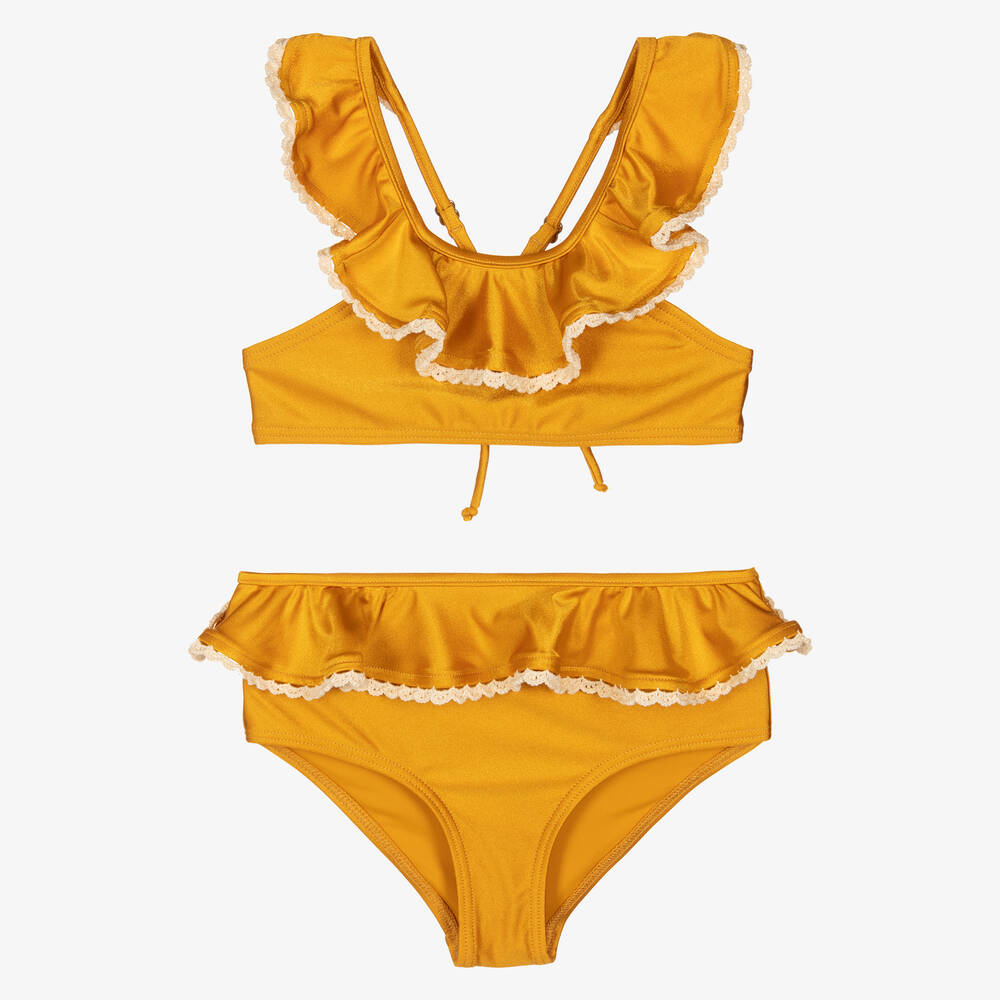 Zimmermann - Bikini jaune doré fille | Childrensalon
