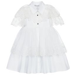 Dolce & Gabbana - White Cotton Tulle Dress