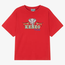 Kenzo Kids animal-print T-shirt and shorts - Red