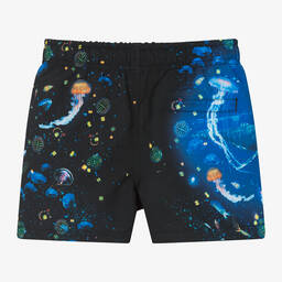 Molo - Boys Black Plankton Shorts (UPF50+) | Childrensalon