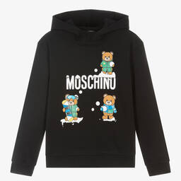 Moschino Kid-Teen - Teen Black Teddy Bear Hoodie