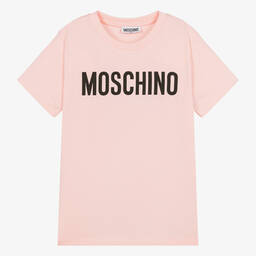 Moschino Kids logo-embroidered cotton T-shirt - White