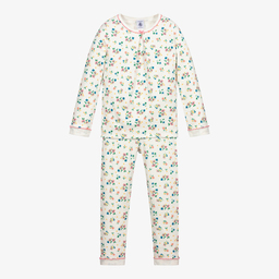 Petit Bateau - Pink Animal Pyjamas & Mask | Childrensalon
