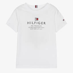 Buy Tommy Hilfiger Embroidered Logo Cotton T-Shirt 