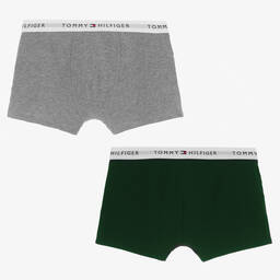 Tommy Hilfiger - Green & Grey Boxers (2 Pack)