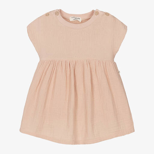 1 + in the family-Baby Girls Pink Cotton Dress | Childrensalon