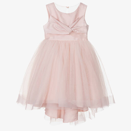 Abel & Lula-Girls Pink Tulle Waterfall Dress | Childrensalon