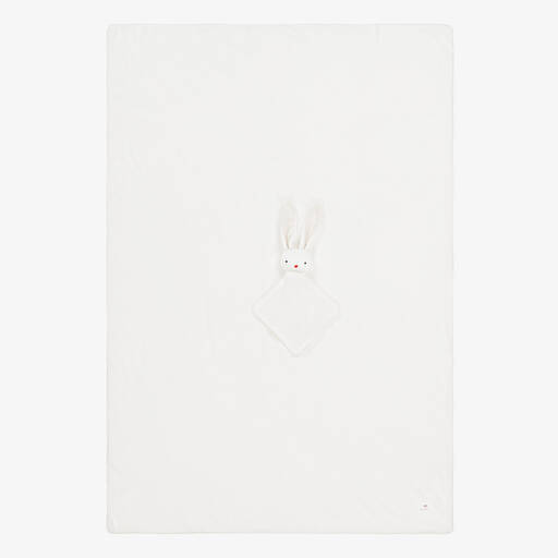 Absorba-طقم دودو وبطانية مبطنة قطن قطيفة لون أبيض | Childrensalon