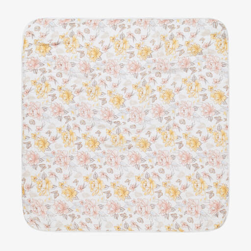 aden + anais-Floral Organic Cotton Muslin Blanket (120cm) | Childrensalon