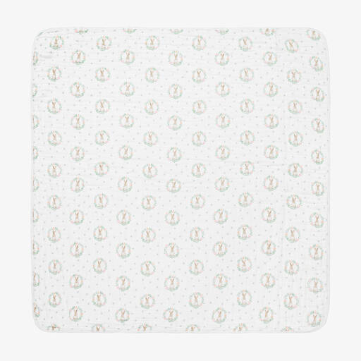 aden + anais-Белое одеяло из хлопкового муслина для малышек (112см) | Childrensalon