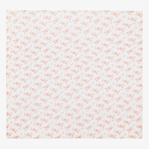 aden + anais-Pink & Whtie Snuggle Knit Blanket (120cm) | Childrensalon