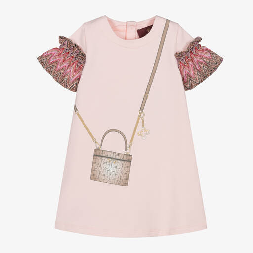AIGNER-Baby Girls Pink Cotton Jersey Dress | Childrensalon