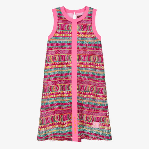 AIGNER-Teen Girls Pink Embroidered Dress | Childrensalon