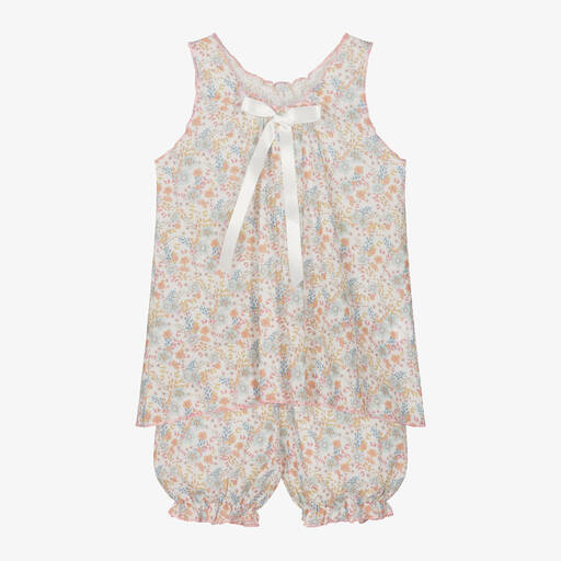 AMIKI Children-Girls Floral Cotton Short Pyjamas | Childrensalon