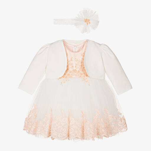 Andreeatex-Розово-кремовый комплект с платьем | Childrensalon