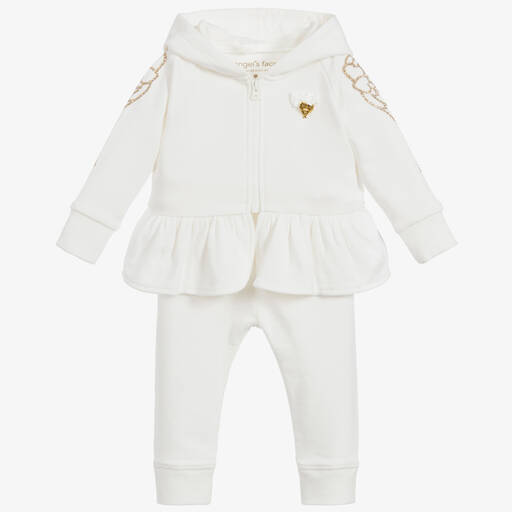Angel's Face-Weißer Trainingsanzug für Babys (M) | Childrensalon