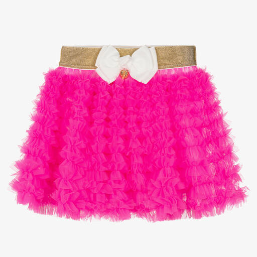 Angel's Face-Girls Neon Pink Tulle Tutu Skirt | Childrensalon